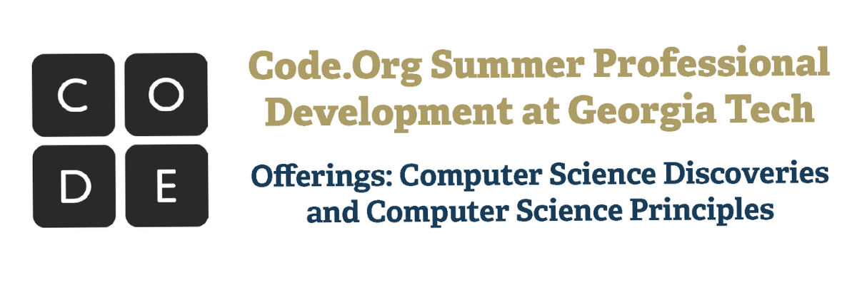 Code.org Professional Development Banner